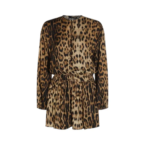 Roberto Cavalli Print Short Dress