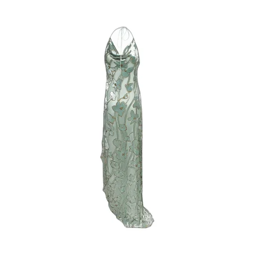 Roberto Cavalli Floral Embellished Gown