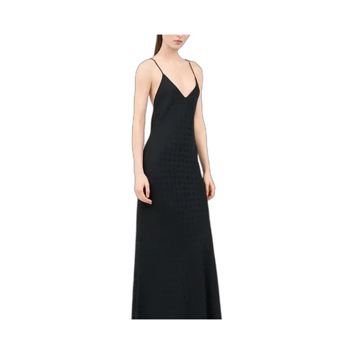 Roberto Cavalli Monogram Slip Maxi Dress