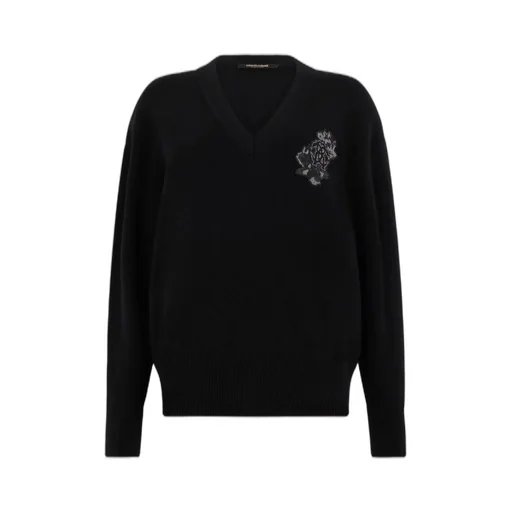 Roberto Cavalli Monogram Snake Knitwear