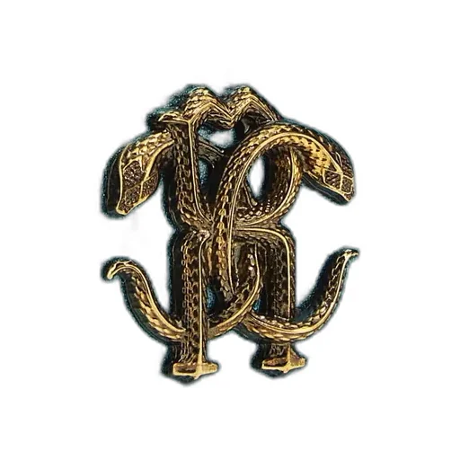 Roberto Cavalli Monogram Zip-Around Wallet
