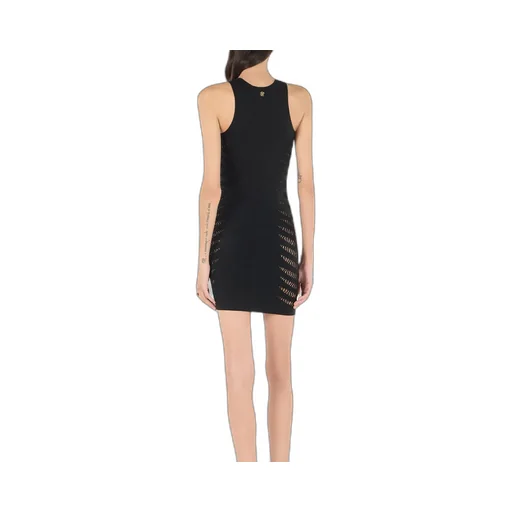Roberto Cavalli Perforated Zebra Pattern Dress