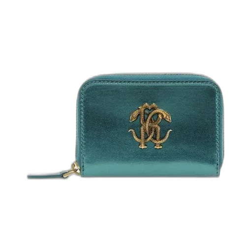 Roberto Cavalli Monogram Zip-Around Wallet