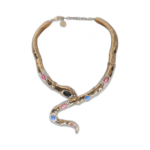 Roberto Cavalli Snake Pendant Necklace