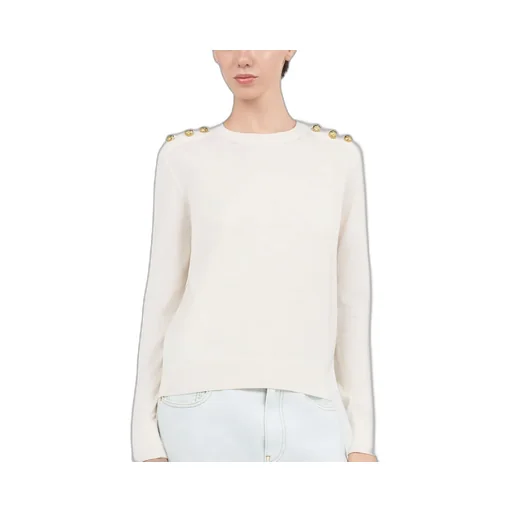 Roberto Cavalli Gold-Button Knitwear