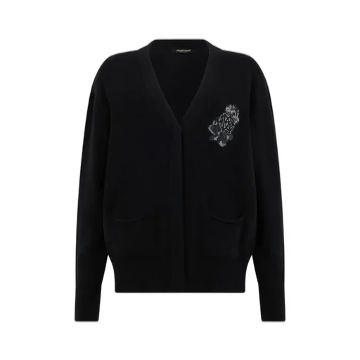 Roberto Cavalli Monogram Snake Cardigan