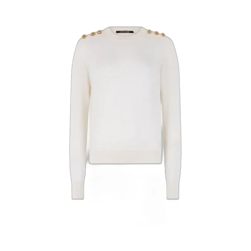 Roberto Cavalli Gold-Button Knitwear