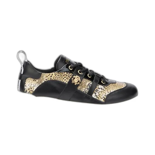 Roberto Cavalli Monogram Lace-Up Sneakers