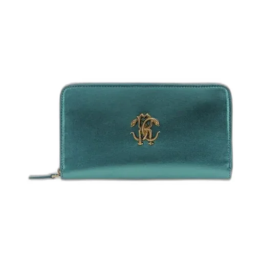 Roberto Cavalli Monogram Zip-Around Wallet