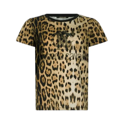 Roberto Cavalli Leopard Print T-Shirt