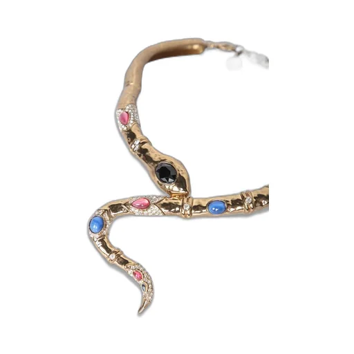 Roberto Cavalli Snake Pendant Necklace