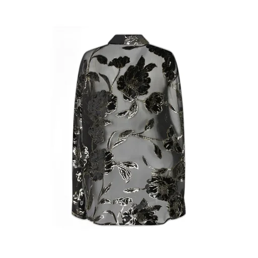 Roberto Cavalli Floral Sheer Top