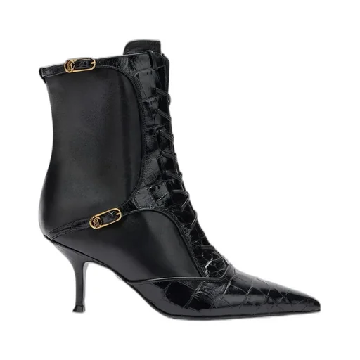 Roberto Cavalli Lace-Up Ankle Boots