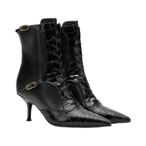 Roberto Cavalli Lace-Up Ankle Boots