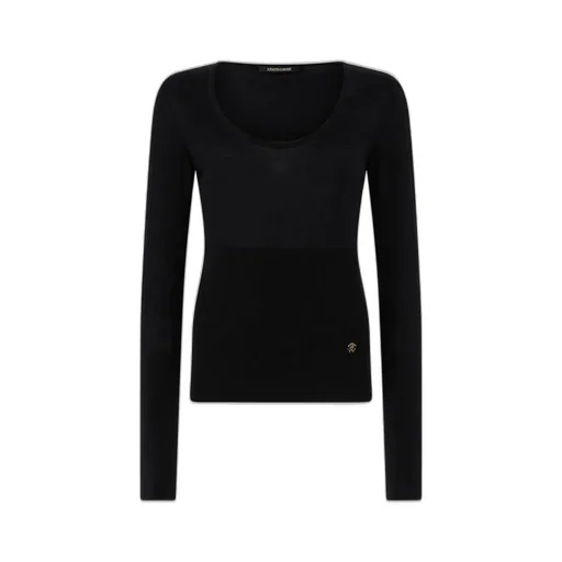 Roberto Cavalli Fitted Long Sleeve Knitwear