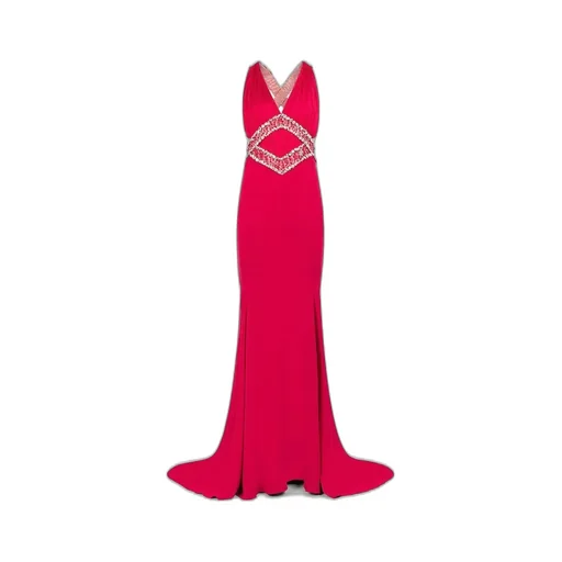 Roberto Cavalli Bead Embellished Maxi Dress