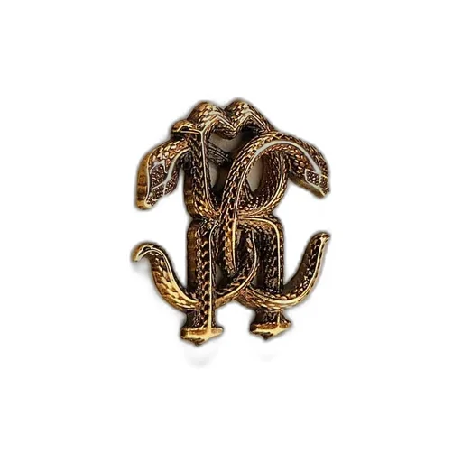 Roberto Cavalli Mirror Snake Monogram Wallet