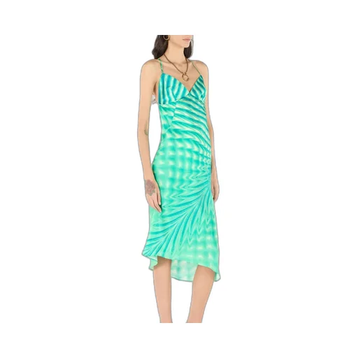 Roberto Cavalli Psychedelic Asymmetric Dress