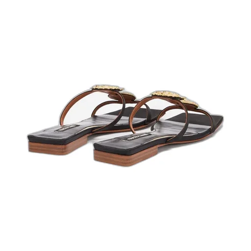 Roberto Cavalli Shell-Embellished Sandals