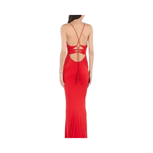 Roberto Cavalli Criss-Cross Long Dress