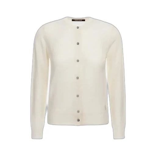 Roberto Cavalli Embroidered Wool Cardigan