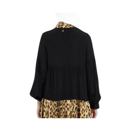 Roberto Cavalli Leopard Print A-Line Dress