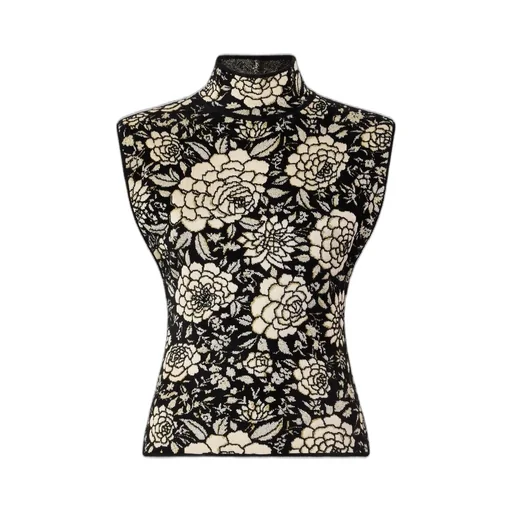 Roberto Cavalli Jacquard Floral Knitwear