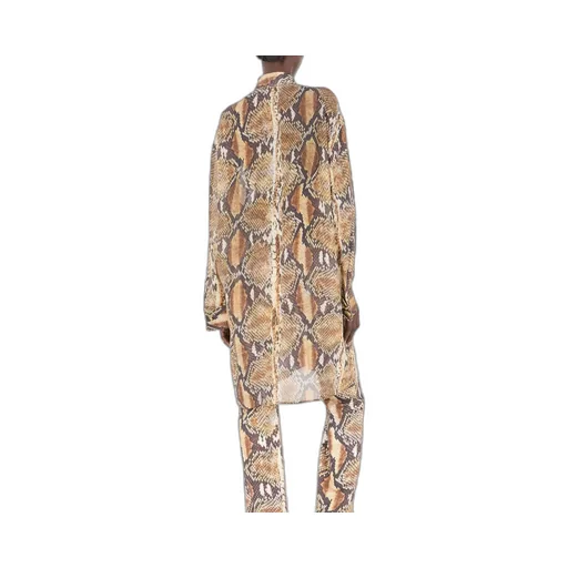 Roberto Cavalli Python Print Shirt Dress