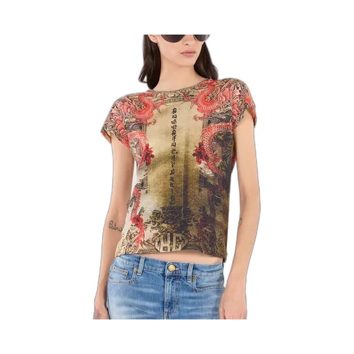 Roberto Cavalli Oriental Print T-Shirt