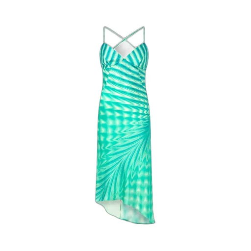 Roberto Cavalli Psychedelic Asymmetric Dress