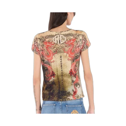 Roberto Cavalli Oriental Print T-Shirt
