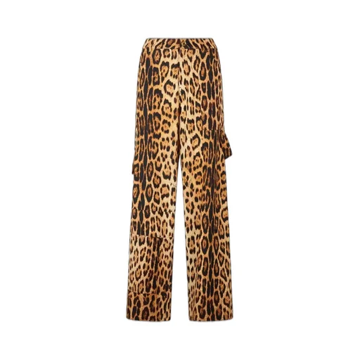 Roberto Cavalli Jaguar Print Cargo Pants