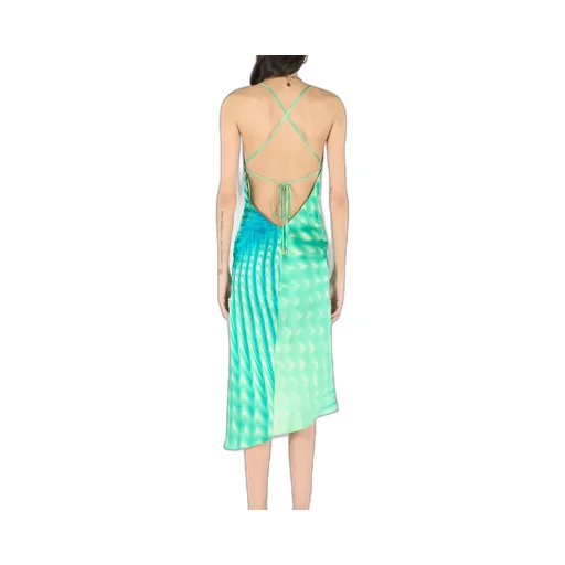 Roberto Cavalli Psychedelic Asymmetric Dress