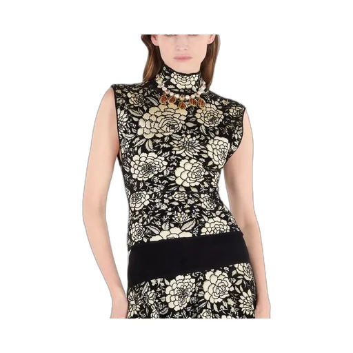 Roberto Cavalli Jacquard Floral Knitwear