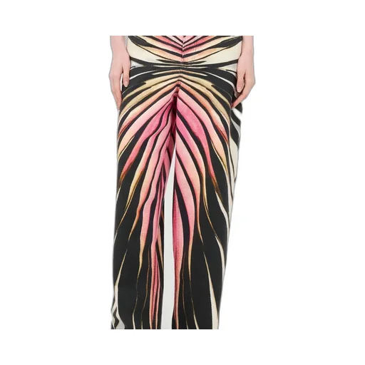Roberto Cavalli Ray Print Palazzo Jeans