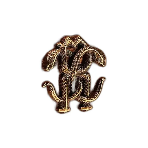 Roberto Cavalli Mirror Snake Zip-Around Wallet