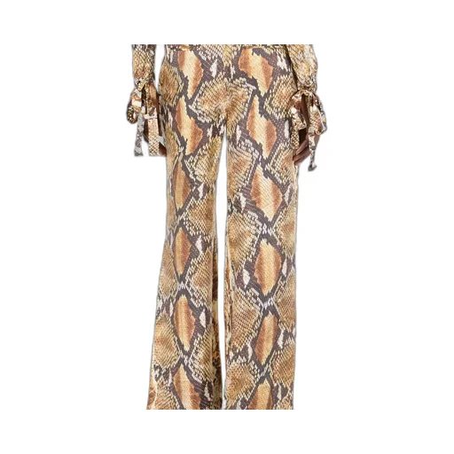 Roberto Cavalli Wide-Leg High-Waist Pants