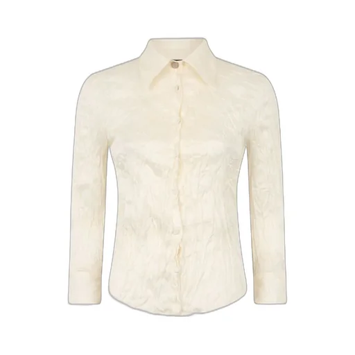 Roberto Cavalli Crinkled Silk Shirt