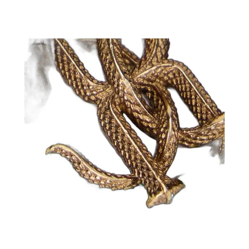 Roberto Cavalli Snake Monogram Link Earrings