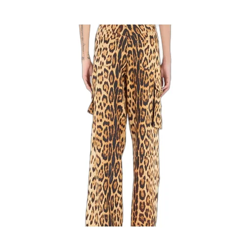 Roberto Cavalli Jaguar Print Cargo Pants