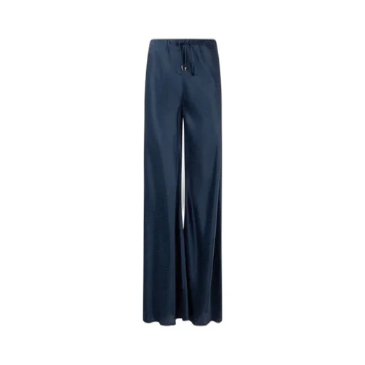 Roberto Cavalli Snake-Effect Silk Pants