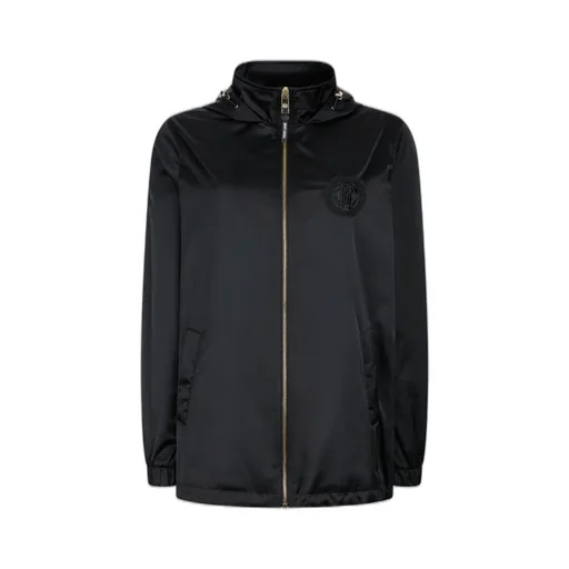Roberto Cavalli Hooded Zip-Up Jacket