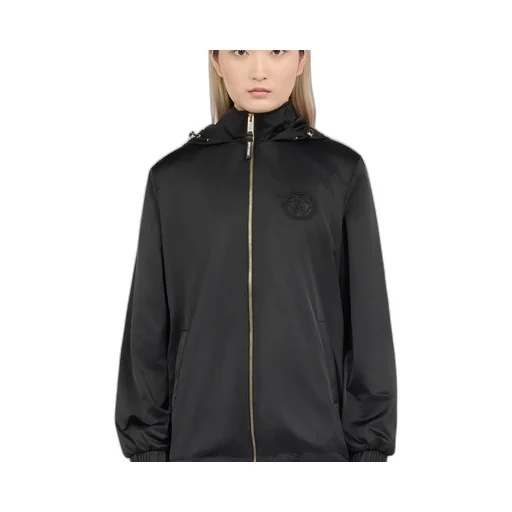Roberto Cavalli Hooded Zip-Up Jacket