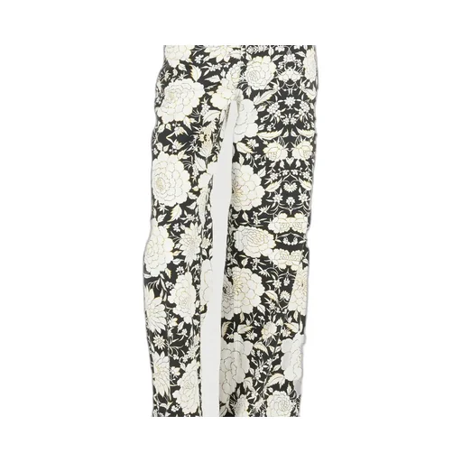 Roberto Cavalli Floral Print Denim Pants