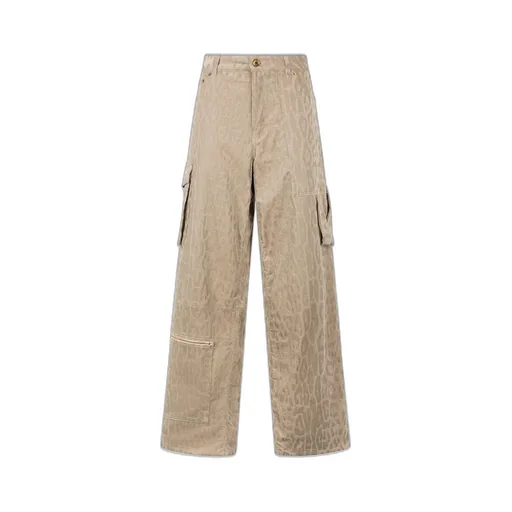 Roberto Cavalli Jaguar Pattern Cargo Pants