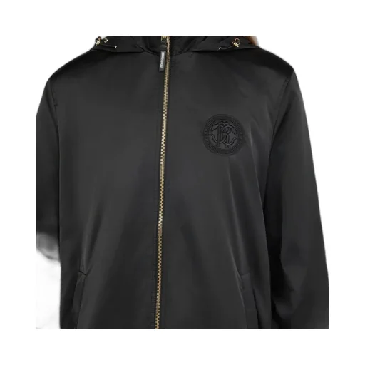 Roberto Cavalli Hooded Zip-Up Jacket