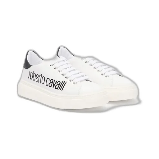 Roberto Cavalli Logo Print Low-Top Sneakers