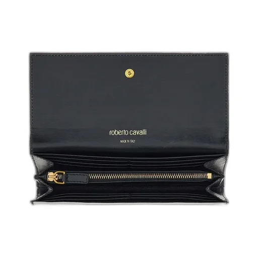 Roberto Cavalli Mirror Snake Monogram Wallet