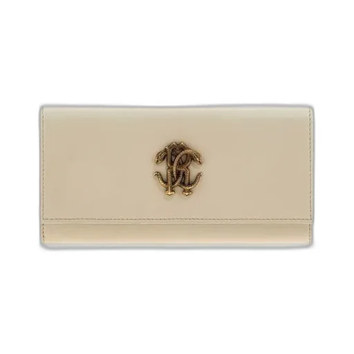 Roberto Cavalli Mirror Snake Monogram Wallet