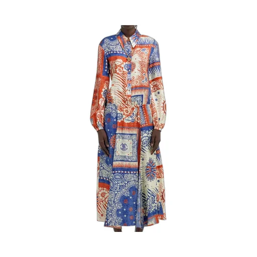 Roberto Cavalli Bandana Printed Maxi Dress